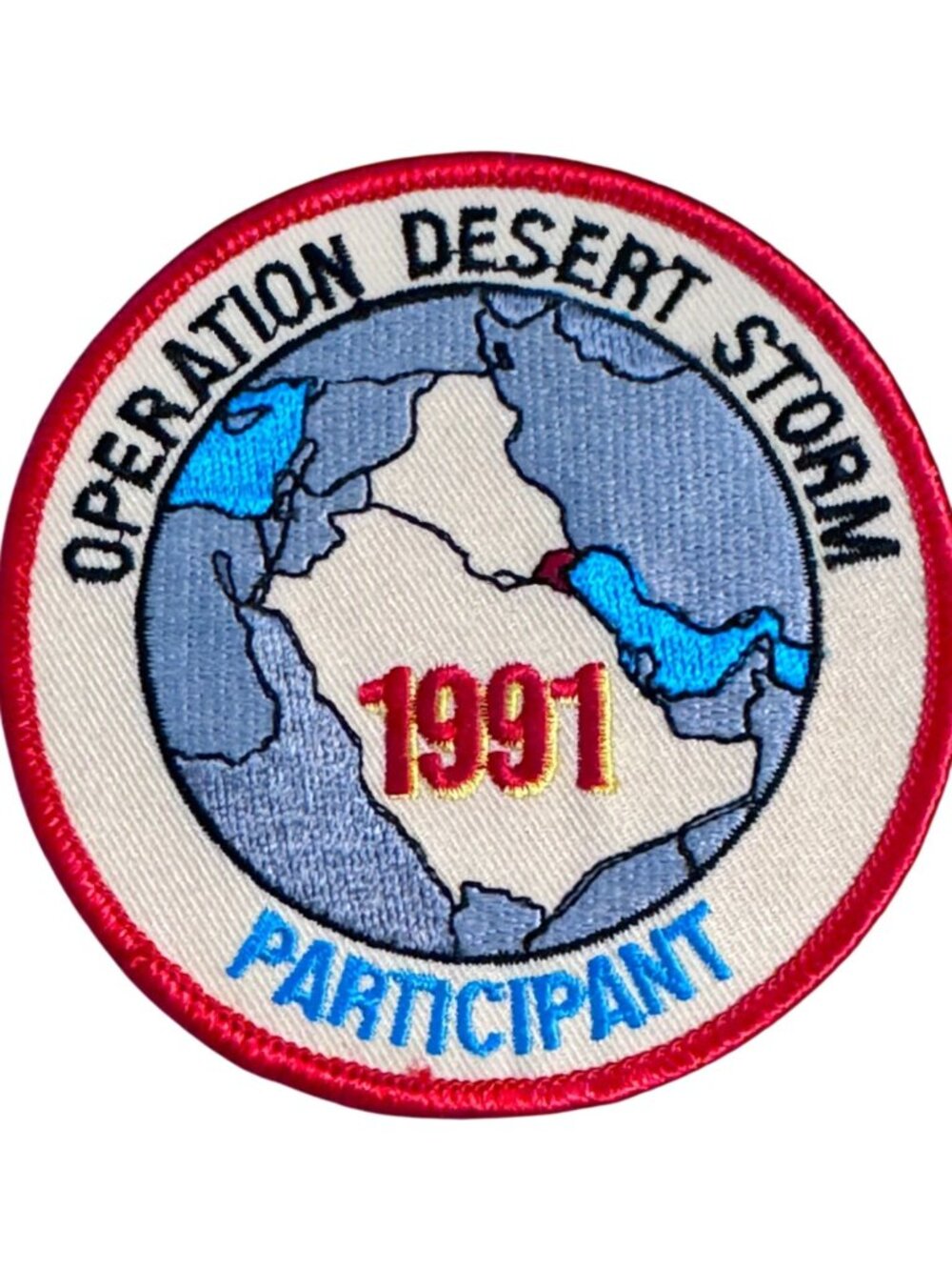 Vintage 1991 Operation Desert Storm Participant Embroidered Patch Gulf War Milit
